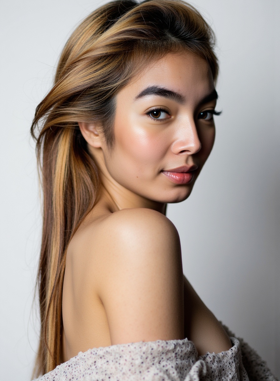 SUBJECT: BBJade,  A fashion model,  with her proportions and appearance reflecting a realistic representation. She is wear...