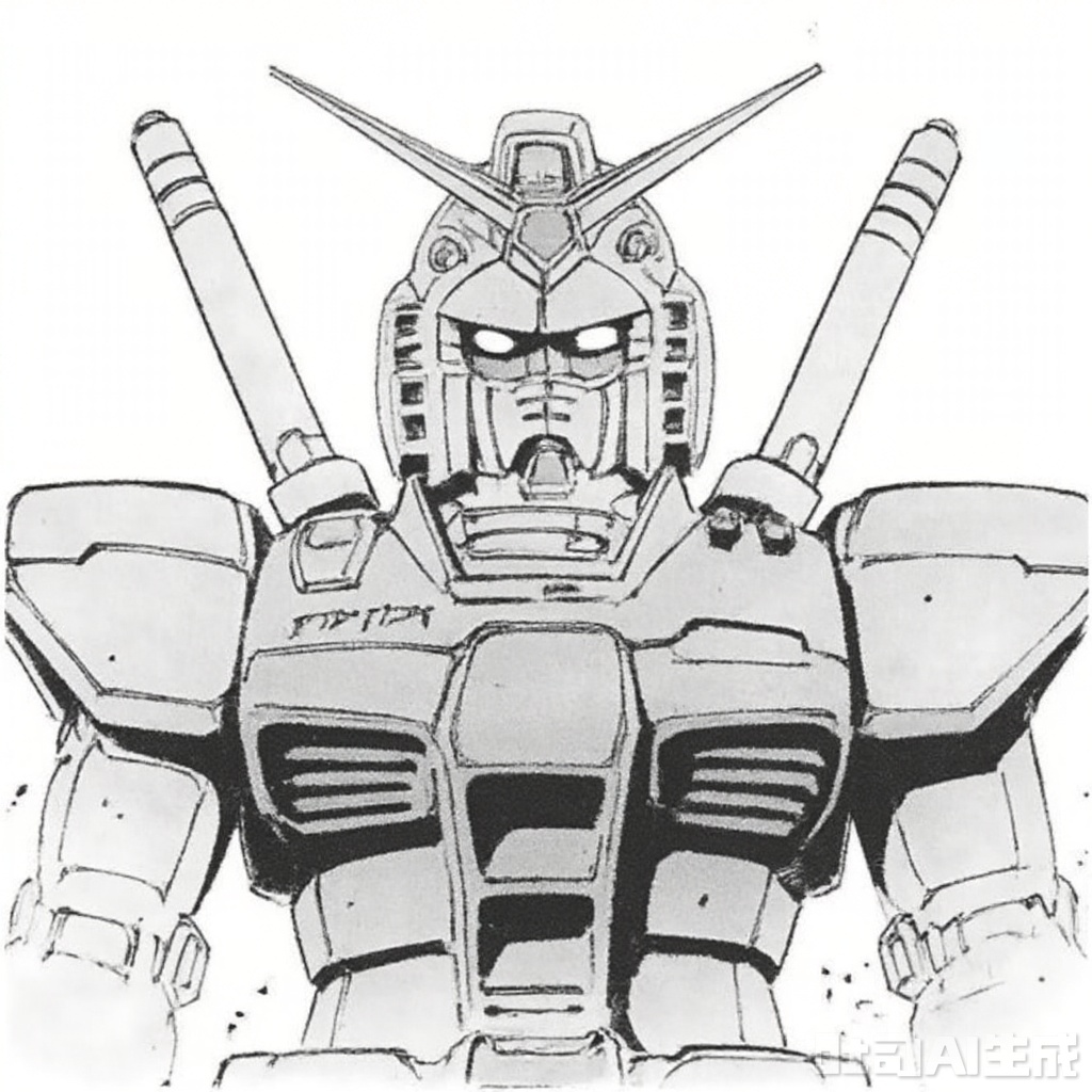 masterpiece, best quality,solo,((white background:1.2)),simple background,
looking at viewer,RX_78_2(gto_VER),full_armor,superrobet,Gundam,machinery,holding_weapon,gun,no_humans,glowing,robot,holding_gun,mecha,science_fiction,energy_gun,beam_rifle,strong contrast,mechanical buddy universe
,traditional media,monochrome