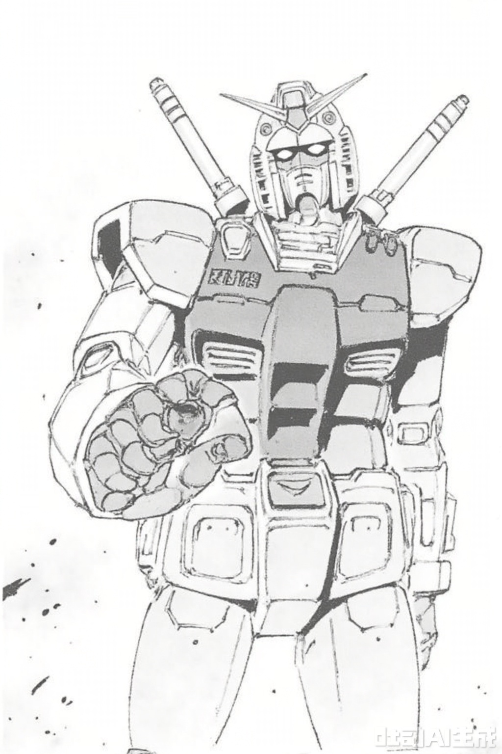 masterpiece, best quality,solo,((white background:1.2)),simple background,
looking at viewer,RX_78_2(gto_VER),full_armor,superrobet,Gundam,machinery,holding_weapon,gun,no_humans,glowing,robot,holding_gun,mecha,science_fiction,energy_gun,beam_rifle,strong contrast,mechanical buddy universe
,traditional media,monochrome
