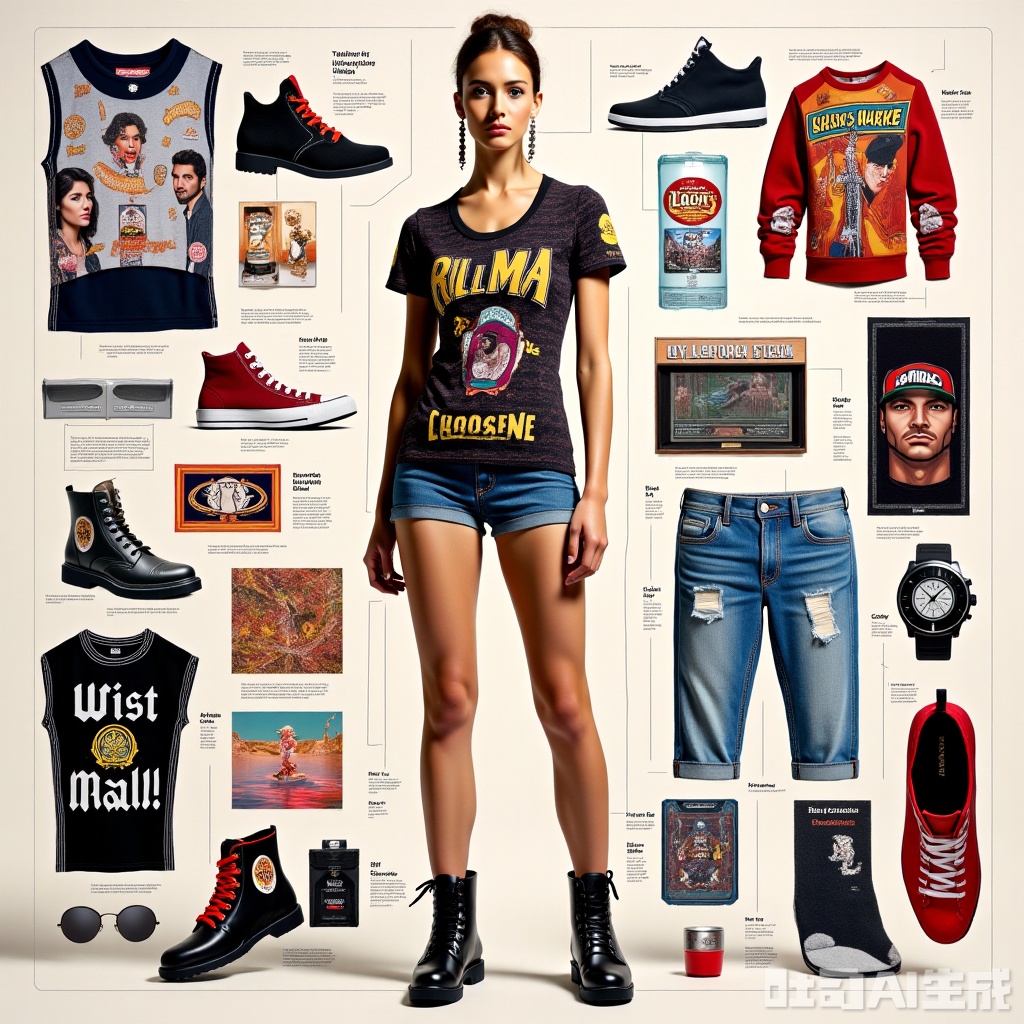 t,Pop art,Clothing Disassembly Style
