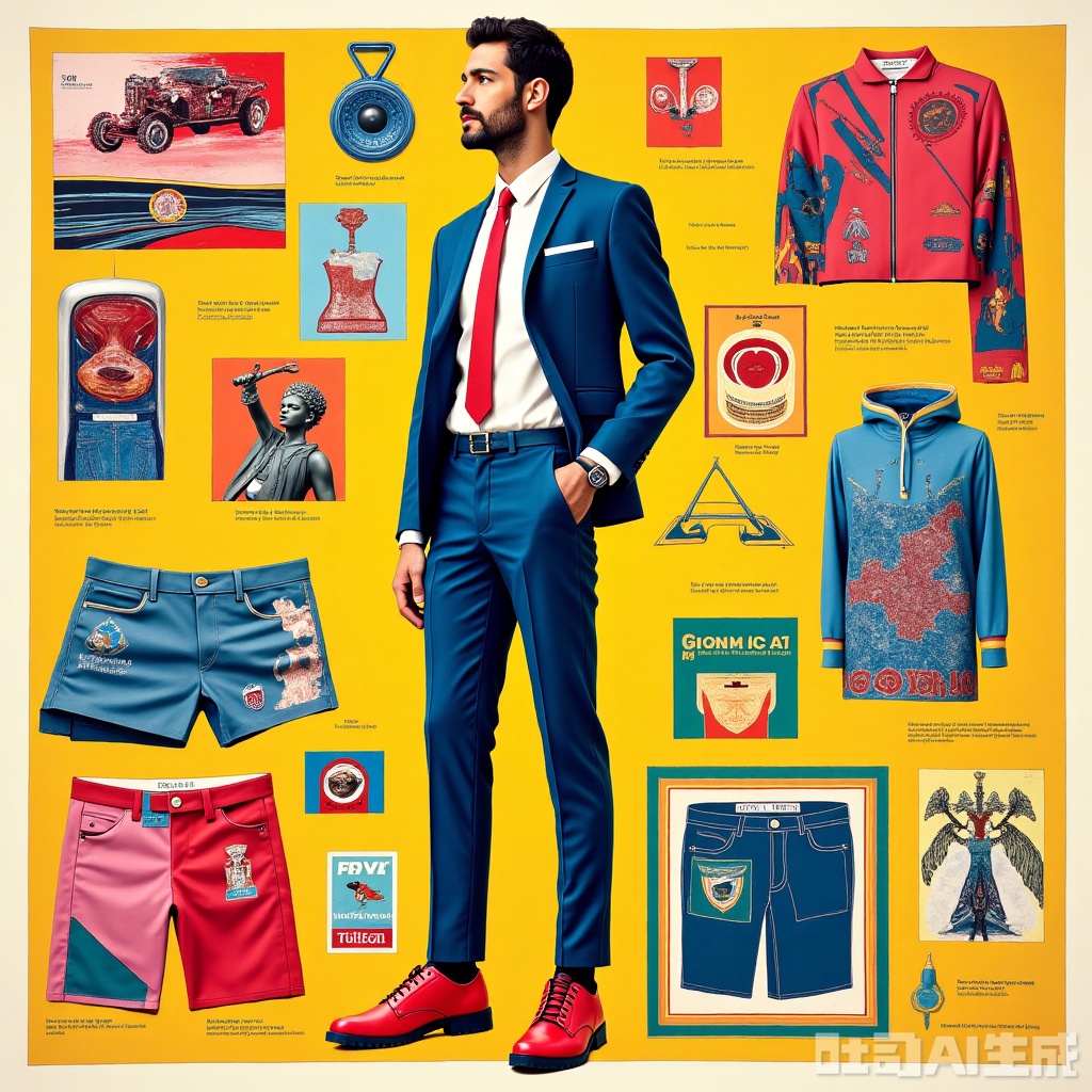 t,Pop art,Clothing Disassembly Style