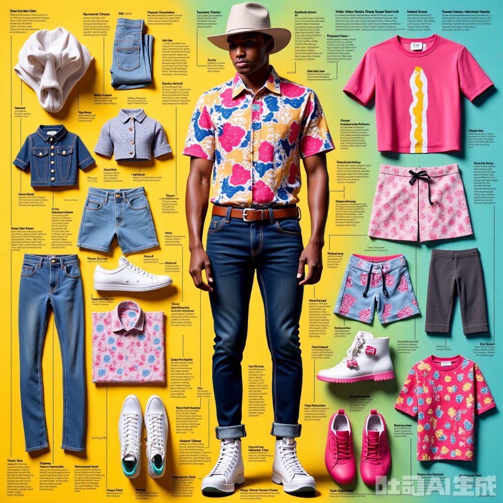 t,Pop art,Clothing Disassembly Style
