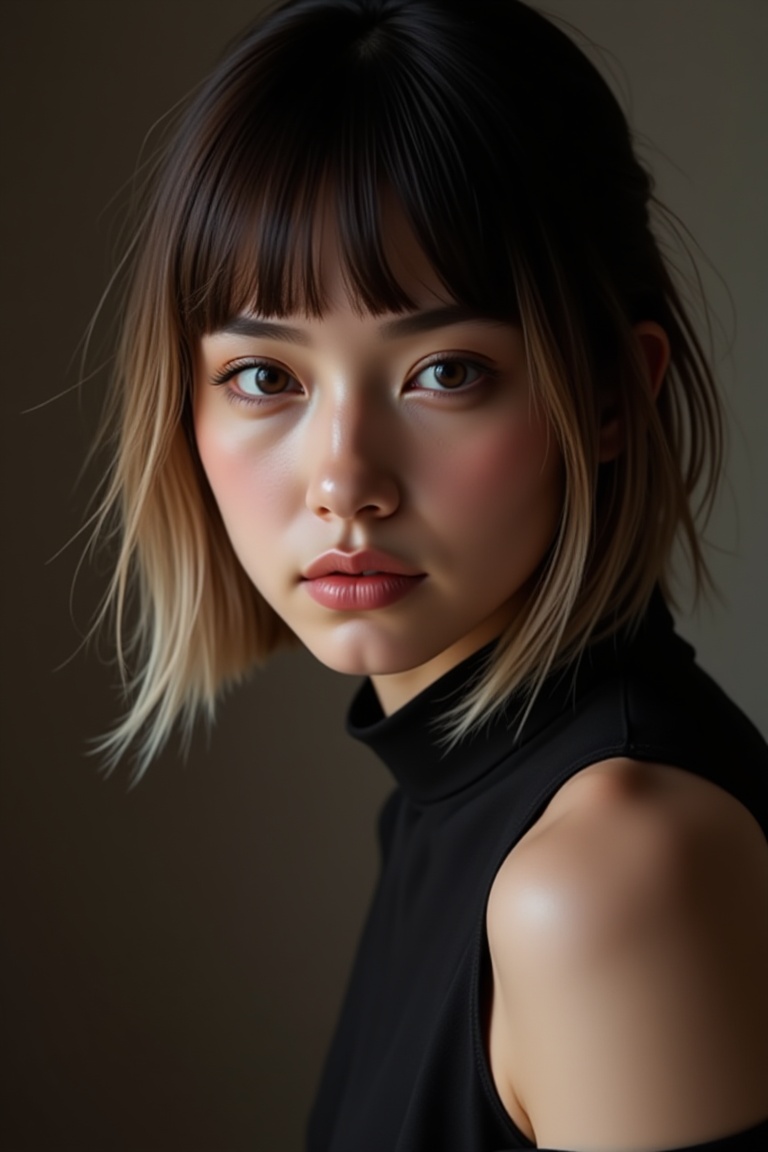 masterpiece,  high-fashion editorial portrait,  half-body portrait on Tensor.Art