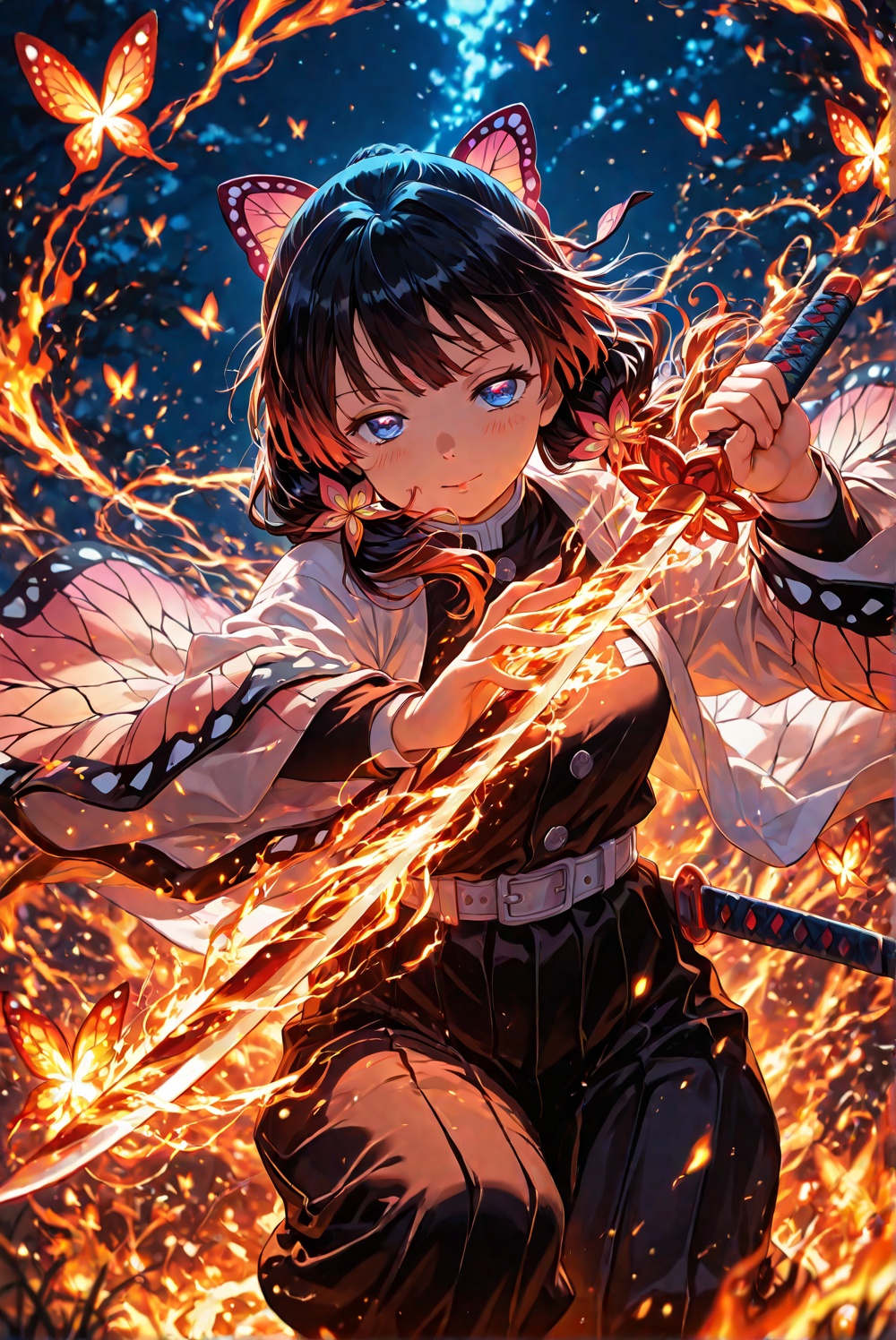 lovely,  shinobu kocho from demon slayer costume,  shinobu kocho costume on Tensor.Art