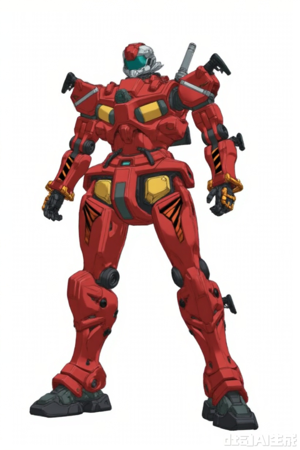 masterpiece, best quality,solo,((white background:1.2)),simple background,
looking at viewer,full_armor,superrobet,Gundam,machinery,no_humans,glowing,robot,mecha,science_fiction,strong contrast,mechanical buddy universe,RGM_79(GQUUUUUUX_VER)
