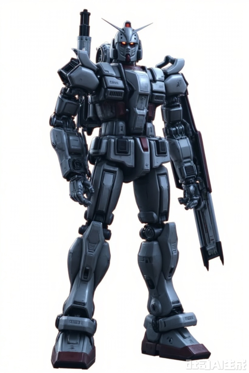 masterpiece, best quality,solo,((white background:1.2)),simple background,
looking at viewer,,full_armor,superrobet,Gundam,machinery,no_humans,glowing,robot,mecha,science_fiction,strong contrast,mechanical buddy universe,RX_78_EX