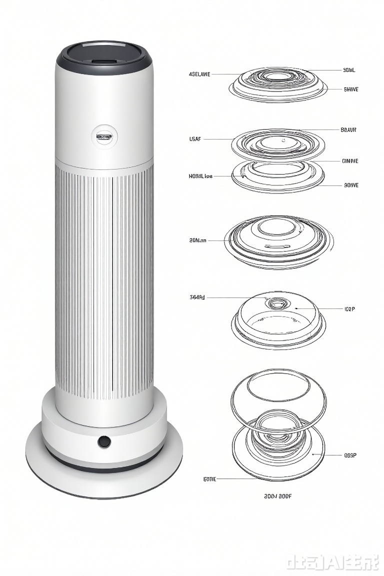 "Design", electric fan design drawing