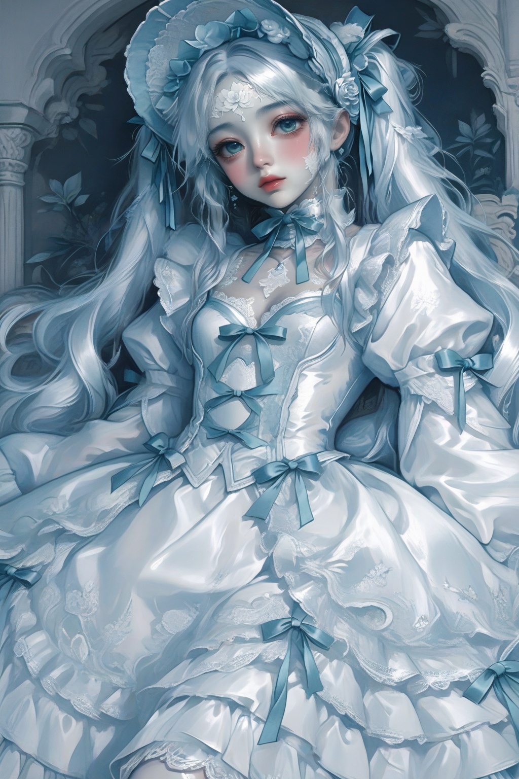 1girl,  solo,  doll-like girl on Tensor.Art