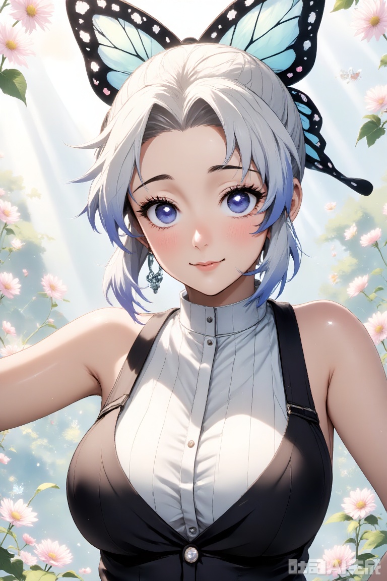 Subculture, post-punk, fashion, vertical painting, character design, sleeveless t-shirt, straps, metal decoration, off-white highlighted hair, transparent background, cool, ultra-clear, details.