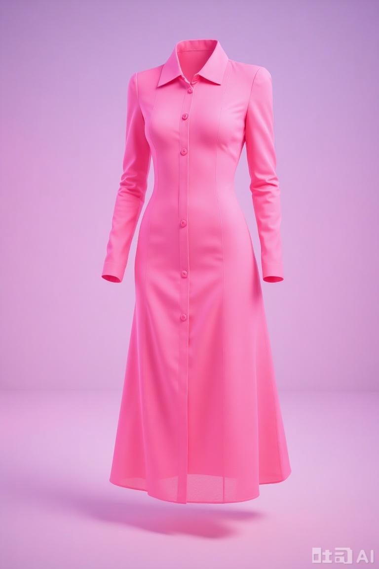 Clothing display, professional clothing, pink