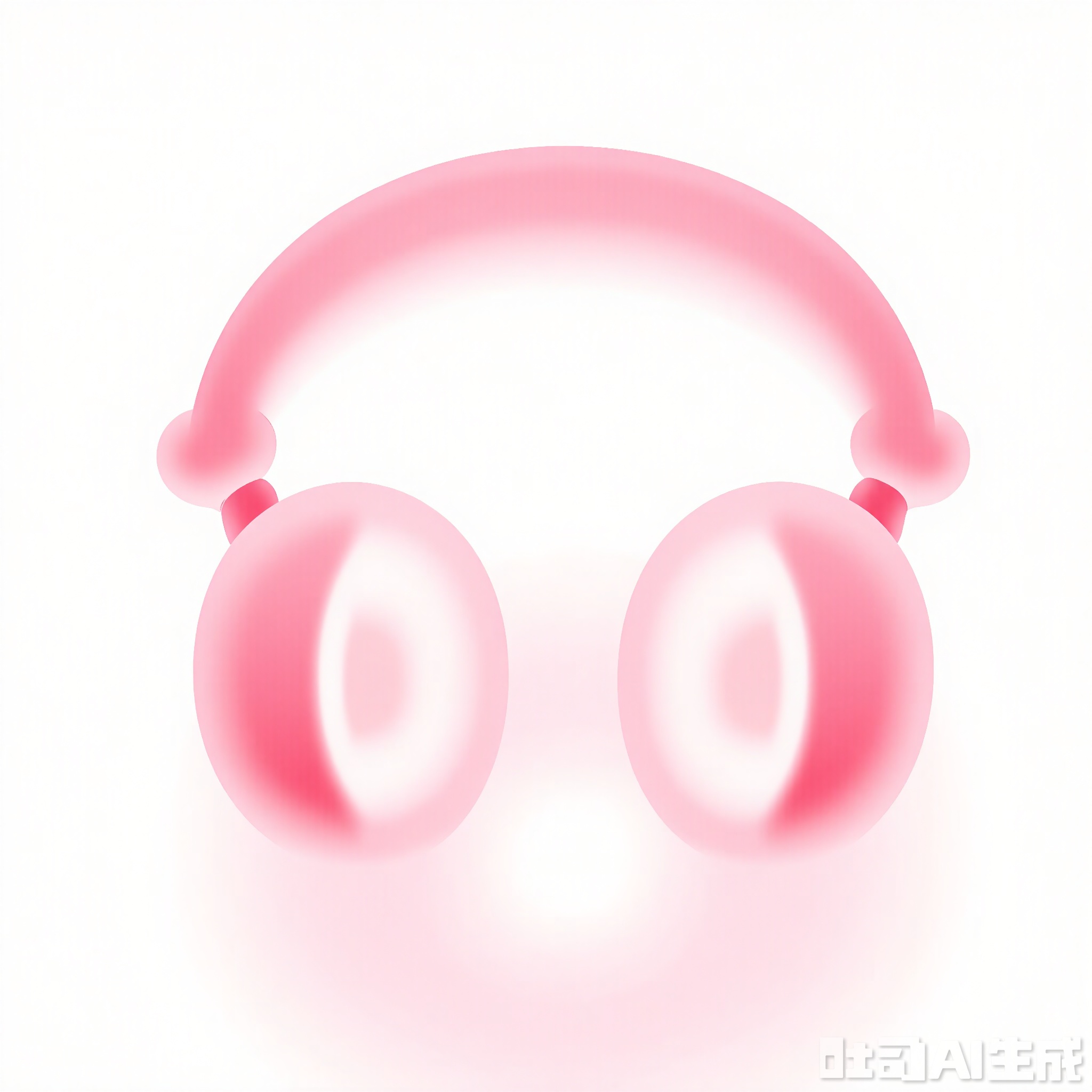3DMS, A digital illustration of a stylized pair of headphones, rendered in a soft, pastel color palette. The ear cups are primarily pale rose with a smooth gradient effect, giving them a modern and stylish appearance. The headband is a slightly darker shade of pink, providing a nice contrast and adding depth to the design. The cushioning on the ear cups is highlighted with a subtle white glow, suggesting comfort and softness. The background is a clean, white gradient, allowing the headphones to stand out prominently. The overall style is minimalist and trendy, with a focus on harmonious colors and sleek forms.

