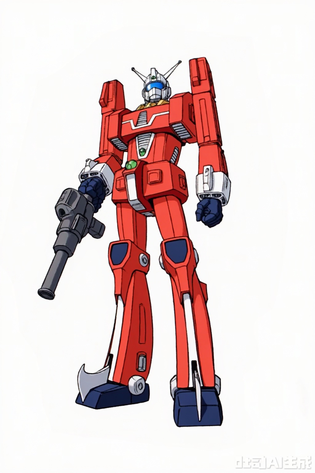 masterpiece, best quality,solo,((white background:1.2)),simple background,
looking at viewer,,Space_Runaway_Ideon,full_armor,superrobet,Gundam,machinery,holding_weapon,gun,no_humans,glowing,robot,holding_gun,mecha,science_fiction,energy_gun,beam_rifle,strong contrast,mechanical buddy universe