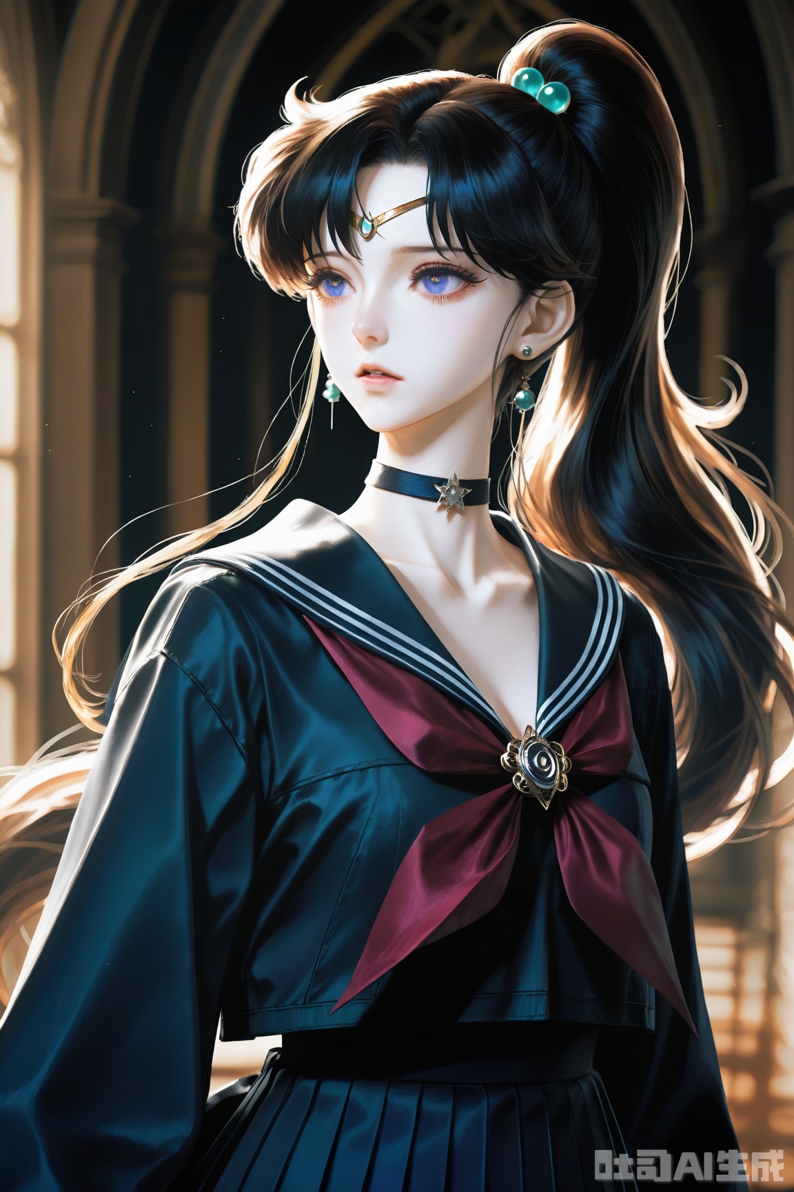 1girl,solo,long hair,Kino Makoto \(Sailor Moon\),(artist:quasarcake:0.8),extreme aesthetic,(wlop:0.6),honjou honjou raita,lack,rella,wanke,raita,lack,rella,wanke,
masterwork, masterpiece, best quality, amazing quality, very aesthetic, absurdres, newest, (scenery, volumetric lighting), 8k, detail, sharp focus, HDR, bold outlines, strong shadows, high contrast, smooth gradients, ultra detailed, vibrant, stunningly beautiful, crisp lines, detailed, sleek, ultramodern, subtle shadows, intricate, professional, high-resolution, perfect lighting, very awa, ultradetailed,complex lighting, cinematic color grading, high-resolution texture