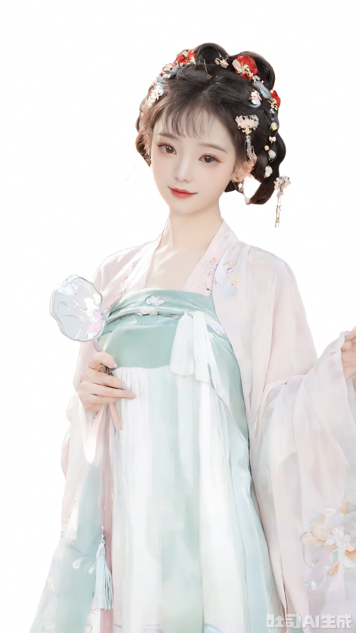  (masterpiece, top quality, best quality, official art, beautiful and aesthetic:1.2),gf-hd, 1girl, solo, hair ornament, jewelry,hanfu dress, red dress, earrings, chinese clothes, brown hair, ribbon, hanfu, red ribbon, shawl, song_hanfu,(big breasts:1.59), monkren,Xmingzhihanfu,Xtangqixiongshanqun,Xqinghannu,Xsongzhihanfu