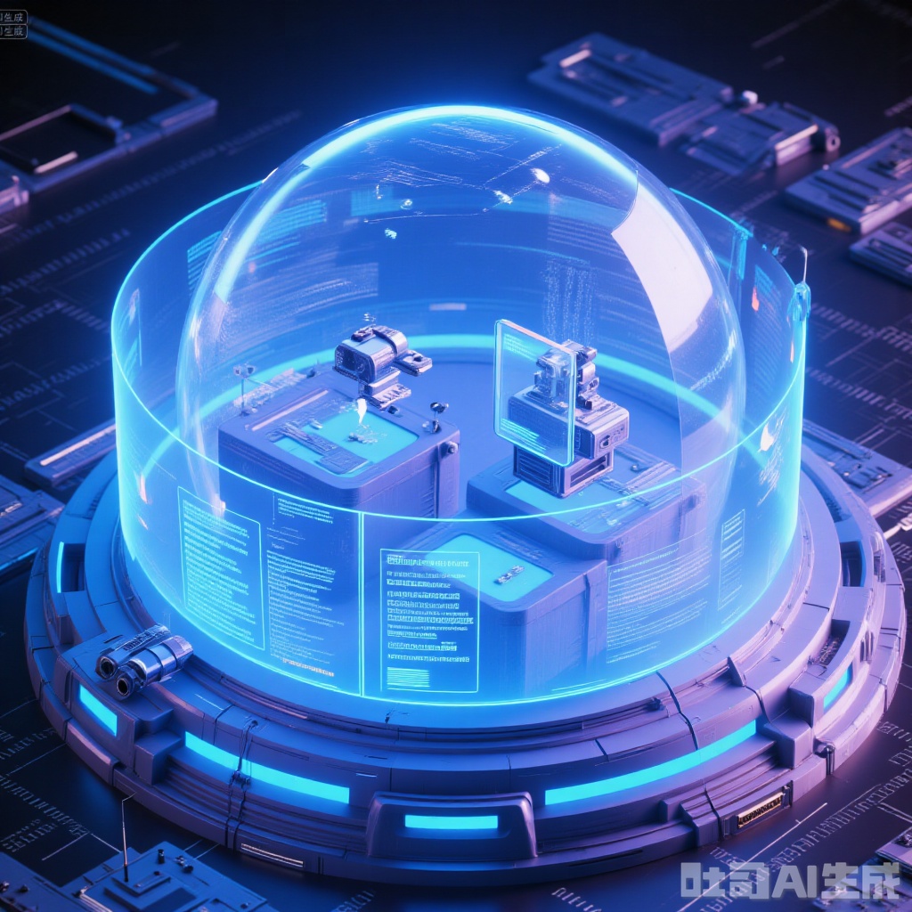 A future isometric AI product innovation design studio equipped with a panoramic digital interactive interface,where the creative team fully advances product innovation design work with the help of large AI models. The indoor environment is highly modern,with curved design workstations emitting soft blue light arranged in an orderly manner,showcasing real-time product concept sketches,3D models,user demand analysis cloud maps,and smart-optimized design parameter dashboards generated based on large AI models. Designers wear lightweight intelligent sensing clothing,interacting effortlessly with floating design controls in the air through voice commands and natural gestures to adjust and refine product designs smoothly. Outside the transparent dome of the studio,a vibrant scene of creativity is presented,symbolizing dynamic light and shadow effects that constantly flicker and change,representing bursts of inspiration. On one side of the studio,there is an advanced virtual reality simulation room where designers wear VR devices and experience the usage effects of products in different scenarios through ultra-realistic product simulation programs driven by AI,providing a basis for optimizing product design. The entire scene is immersed in an environment filled with technological lighting,creating an efficient and highly creative atmosphere of AI-assisted product innovation design,as if from a science fiction movie.,,"Holographic"