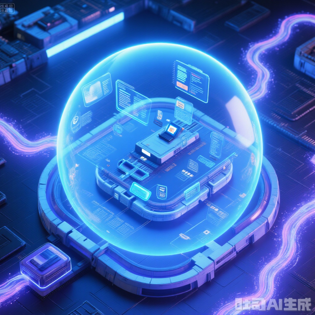 A future isometric AI product innovation design studio equipped with a panoramic digital interactive interface,where the creative team fully advances product innovation design work with the help of large AI models. The indoor environment is highly modern,with curved design workstations emitting soft blue light arranged in an orderly manner,showcasing real-time product concept sketches,3D models,user demand analysis cloud maps,and smart-optimized design parameter dashboards generated based on large AI models. Designers wear lightweight intelligent sensing clothing,interacting effortlessly with floating design controls in the air through voice commands and natural gestures to adjust and refine product designs smoothly. Outside the transparent dome of the studio,a vibrant scene of creativity is presented,symbolizing dynamic light and shadow effects that constantly flicker and change,representing bursts of inspiration. On one side of the studio,there is an advanced virtual reality simulation room where designers wear VR devices and experience the usage effects of products in different scenarios through ultra-realistic product simulation programs driven by AI,providing a basis for optimizing product design. The entire scene is immersed in an environment filled with technological lighting,creating an efficient and highly creative atmosphere of AI-assisted product innovation design,as if from a science fiction movie.,,"Holographic"