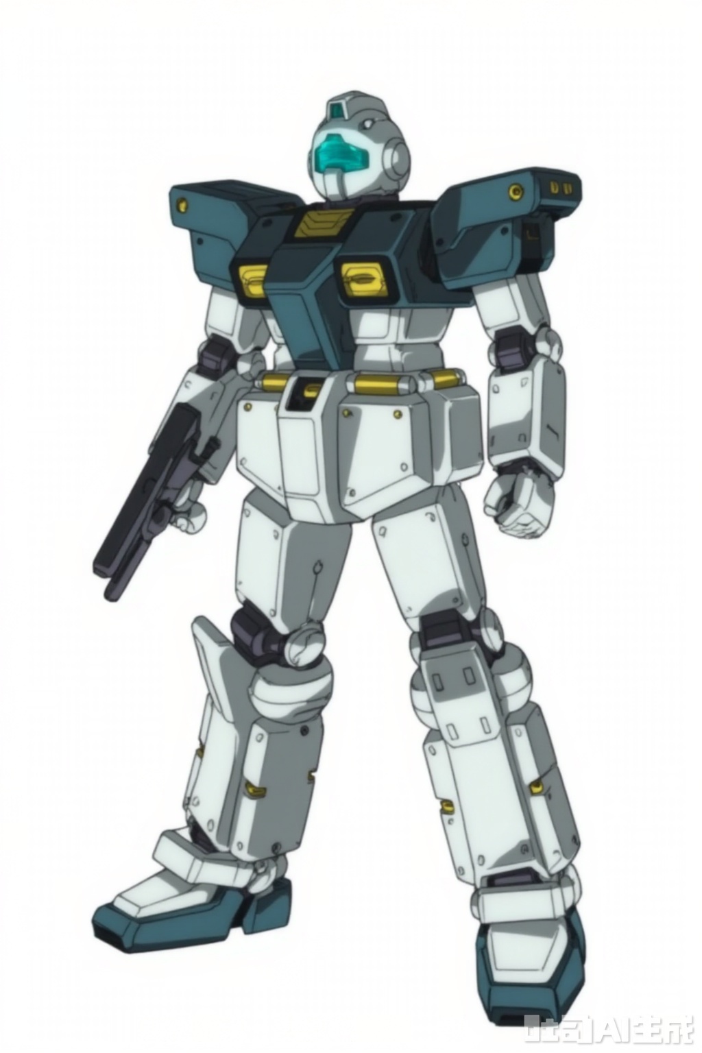 masterpiece, best quality,solo,((white background:1.2)),simple background,
looking at viewer,,full_armor,superrobet,Gundam,machinery,no_humans,glowing,robot,mecha,science_fiction,strong contrast,mechanical buddy universe,RGM_79(tb_VER)