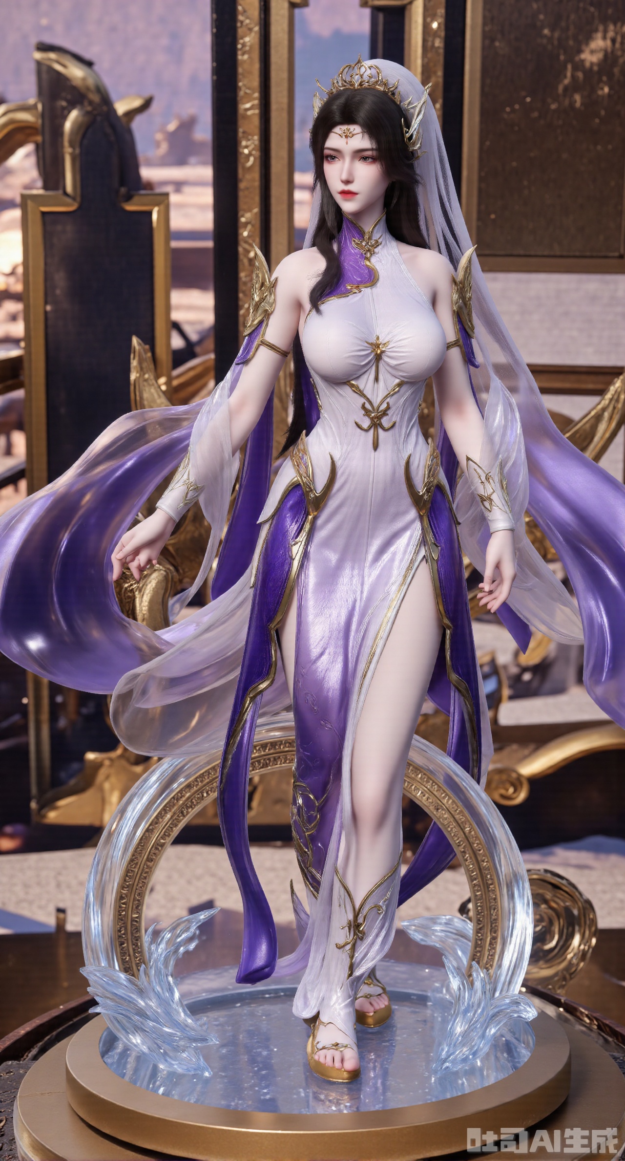 (masterpiece,best quality:1.23),PVC anime figure of elegant female character, wearing intricate costume, transparent crystal base, shallow depth-of-field, bokeh background, soft cinematic lighting, photorealistic rendering,(huge breasts, full breasts:2.68),Xhanfududou,Xsongzhihanfu,Xlujiajia,Xyanqingfei,XfuqingyunY,Xtangqixiongshanqun,Xfeitianhanfu,Xqinghannu,XmeijiX2,XmeijiX,XlingyuyxiuX2,XlingyuyxiuX,Xjianglishenwang,Xjianglishenwang2,XPVCshouban,Xyuanyao,Xxuanyi
