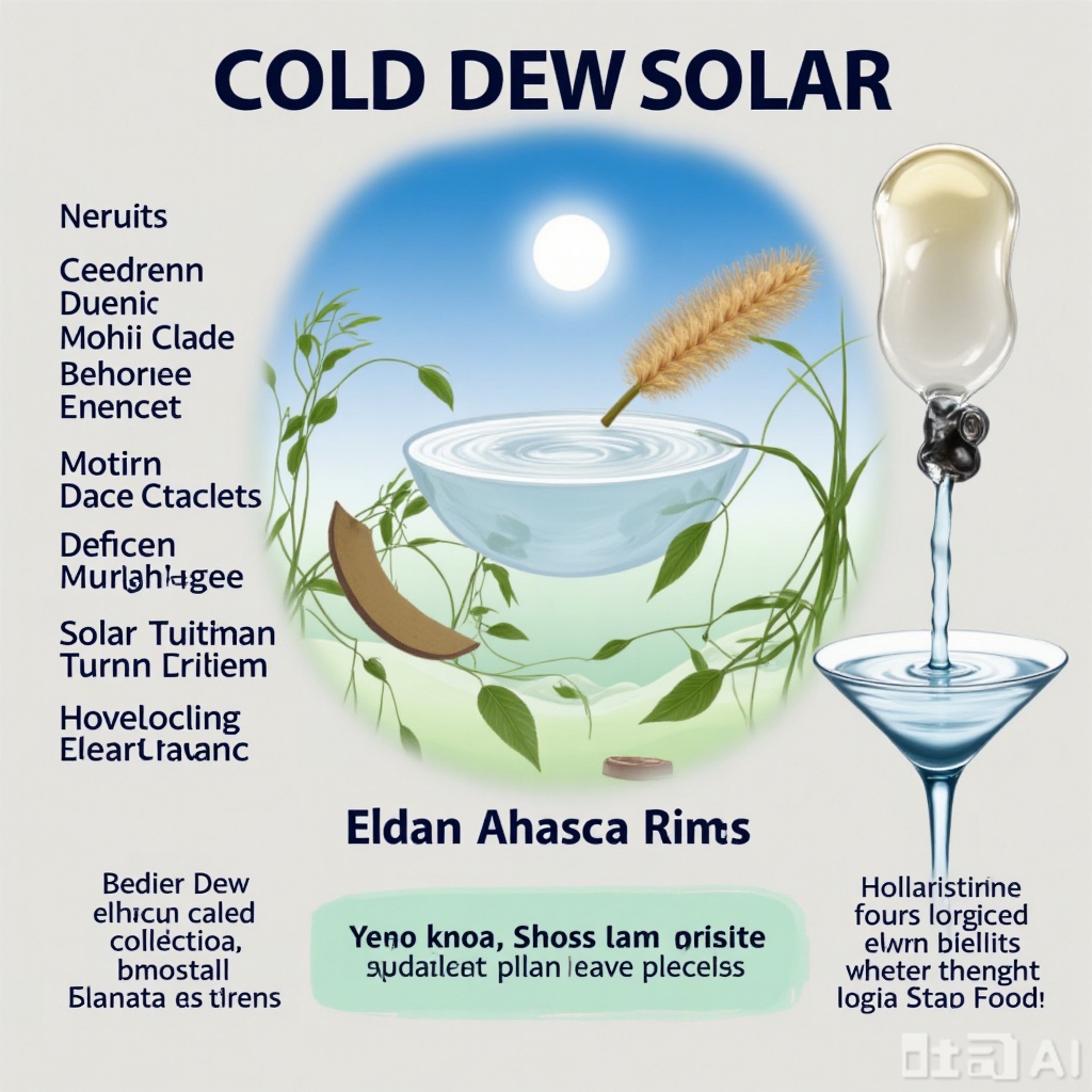 Cold Dew Solar Poster,The 24 solar terms