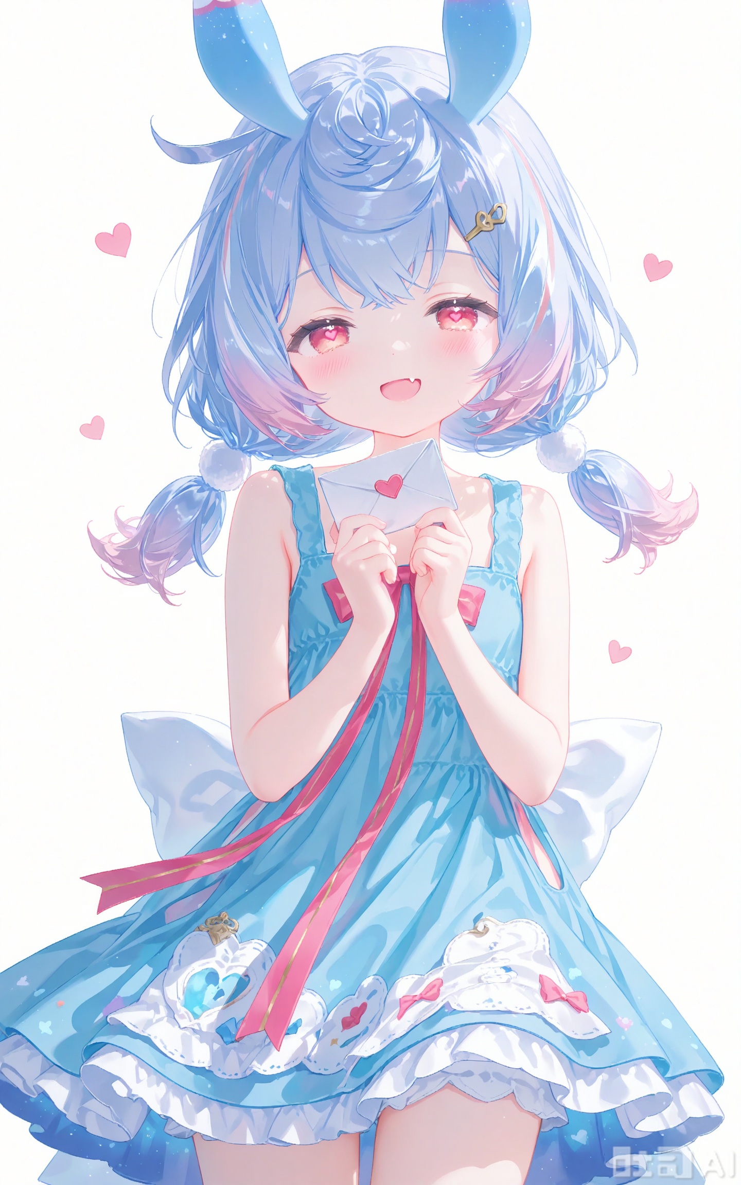 petite,cute,kawai,little girl,kid,underage,aged_down,child,loli,loli,loli,masterpiece,best quality,high quality,chromatic_aberration,white background,simple background,
//,
1girl, solo, long hair, looking at viewer, open mouth, Panic,bangs, ribbon, holding, hairclip, fang, upper,halfbody,love letter,Heart pupil, envelope,sleeveless,sigewinne (genshin impact),sivewinne_/(genshin_impact/),no hat,sundress,half closed eyes,Bad smile,
 //,
(artist:tokkyu:0.5),(artist:momoko \(momopoco\):0.5),(artist:ask \(askzy\):0.5),(artist:yuyumu:0.4),(artist:dsmile:0.5),(artist:atdan:0.5),(artist:mignon:0.5),(Artist:yunsang,gomzi:0.7),year_2023,year_2024,year_2025,cshl