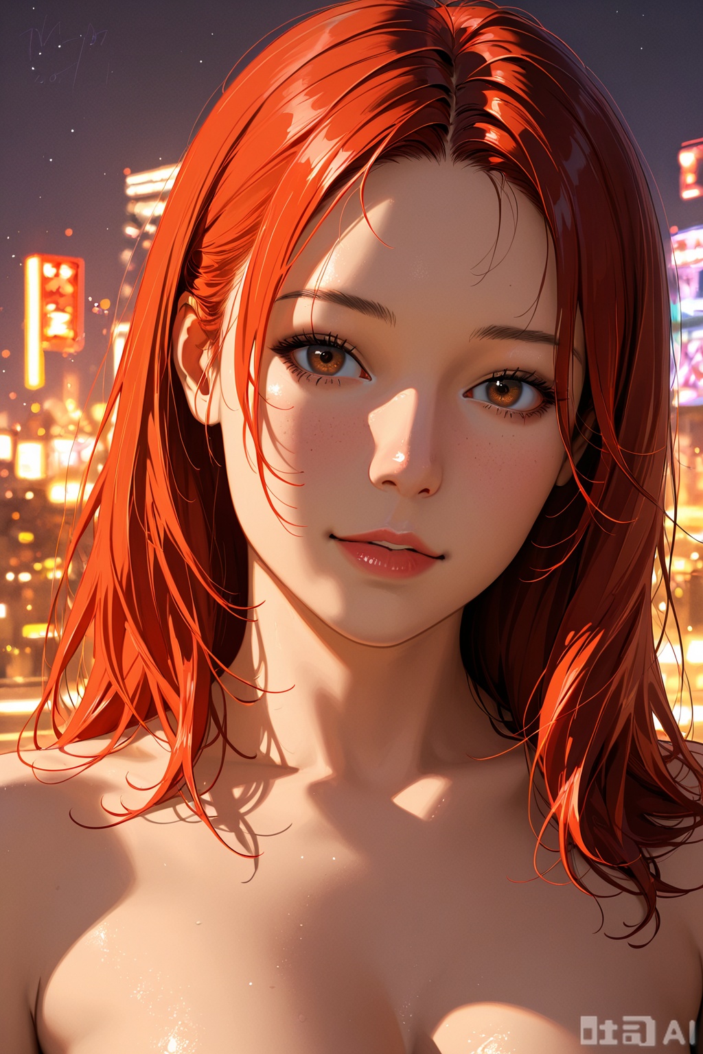 A realistic style photo,1girl, solo,A futuristic dystopian scene unfolds cyberpunk city