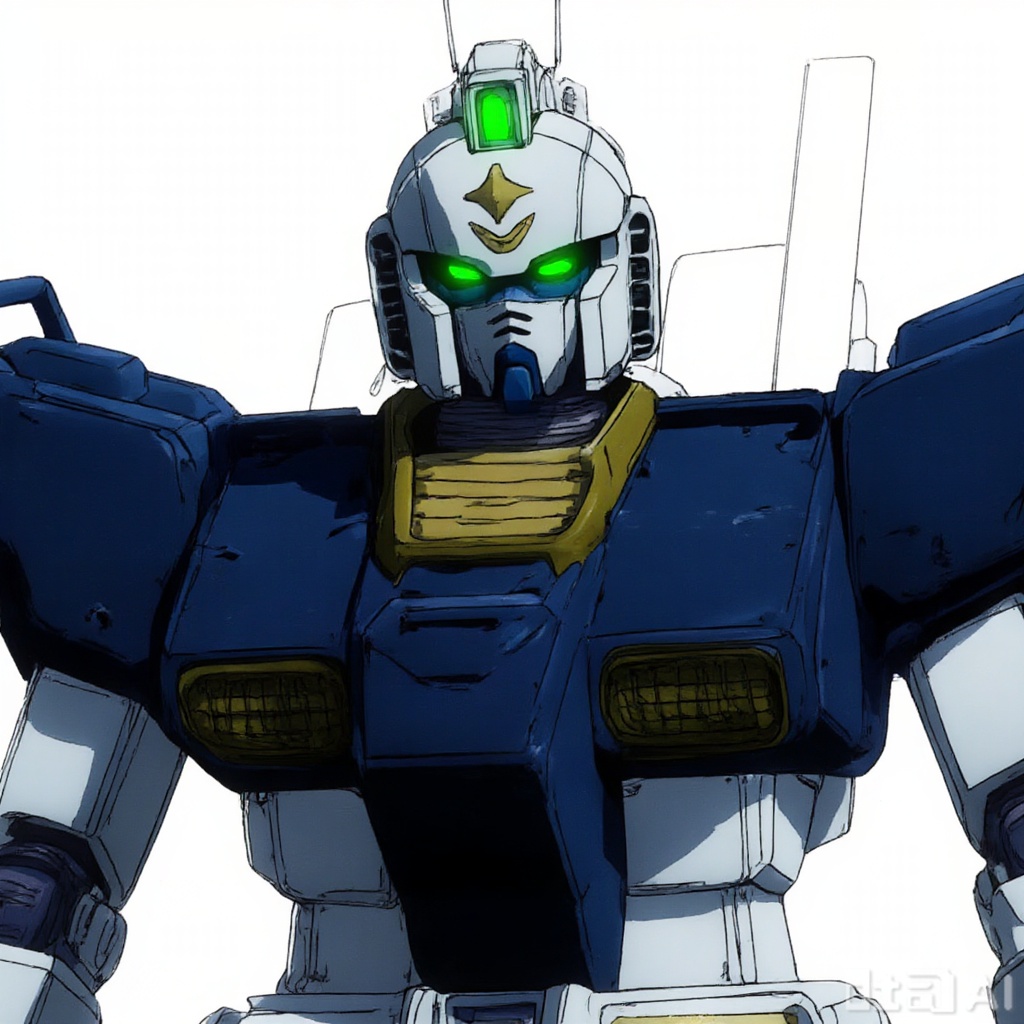 masterpiece, best quality,solo,((white background:1.2)),simple background,
looking at viewer,full_armor,superrobet,Gundam,machinery,no_humans,glowing,robot,mecha,science_fiction,strong contrast,mechanical buddy universe,RGM_79(tb_VER)
