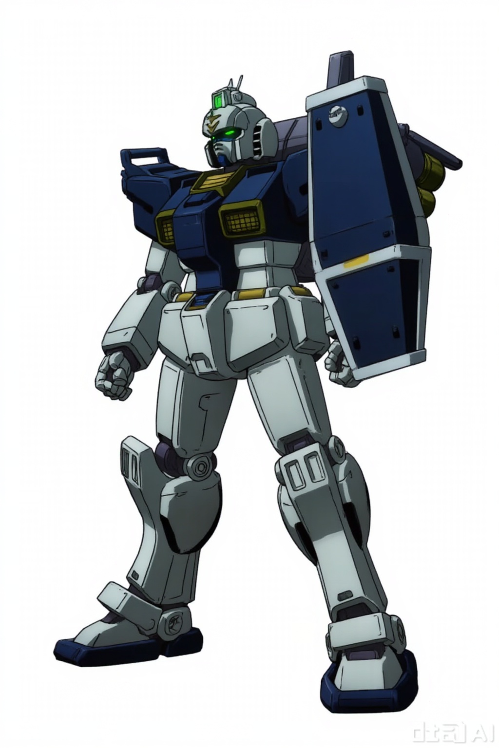 masterpiece, best quality,solo,((white background:1.2)),simple background,
looking at viewer,full_armor,superrobet,Gundam,machinery,no_humans,glowing,robot,mecha,science_fiction,strong contrast,mechanical buddy universe,RGM_79(tb_VER)