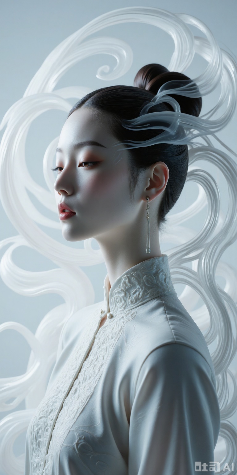 Artistic sense of fashion blockbusters tranquility and elegance. Dreamy atmosphere. Exquisite styling and layered.  Make the whole picture look purer and more beautiful, in the ethereal fairyland, extraordinary beauty, fashion photography, artistic photography, creative white
Dreams and atmosphere Zen Visual art photography. There are multiple/multiple exposures, expressions that show space and dreams. Nightmare, Dream of Chaos, Minimalist Portrait, Abstract Minimalist, Rich in Formation. The combination of characters and space, the blur effect (dynamic blur), the dream mirror is hazy. Use high-purity colors, contrast colors and contrast colors to have a dream. Light and shadow art (characters are surrounded by light and shadow). 32K Ultra HD
