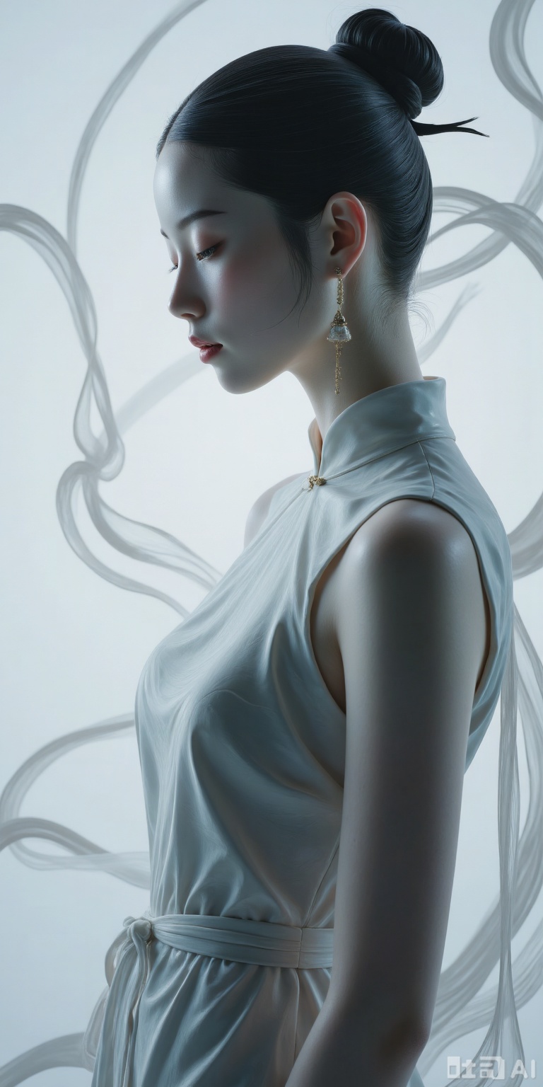 Artistic sense of fashion blockbusters tranquility and elegance. Dreamy atmosphere. Exquisite styling and layered.  Make the whole picture look purer and more beautiful, in the ethereal fairyland, extraordinary beauty, fashion photography, artistic photography, creative white
Dreams and atmosphere Zen Visual art photography. There are multiple/multiple exposures, expressions that show space and dreams. Nightmare, Dream of Chaos, Minimalist Portrait, Abstract Minimalist, Rich in Formation. The combination of characters and space, the blur effect (dynamic blur), the dream mirror is hazy. Use high-purity colors, contrast colors and contrast colors to have a dream. Light and shadow art (characters are surrounded by light and shadow). 32K Ultra HD