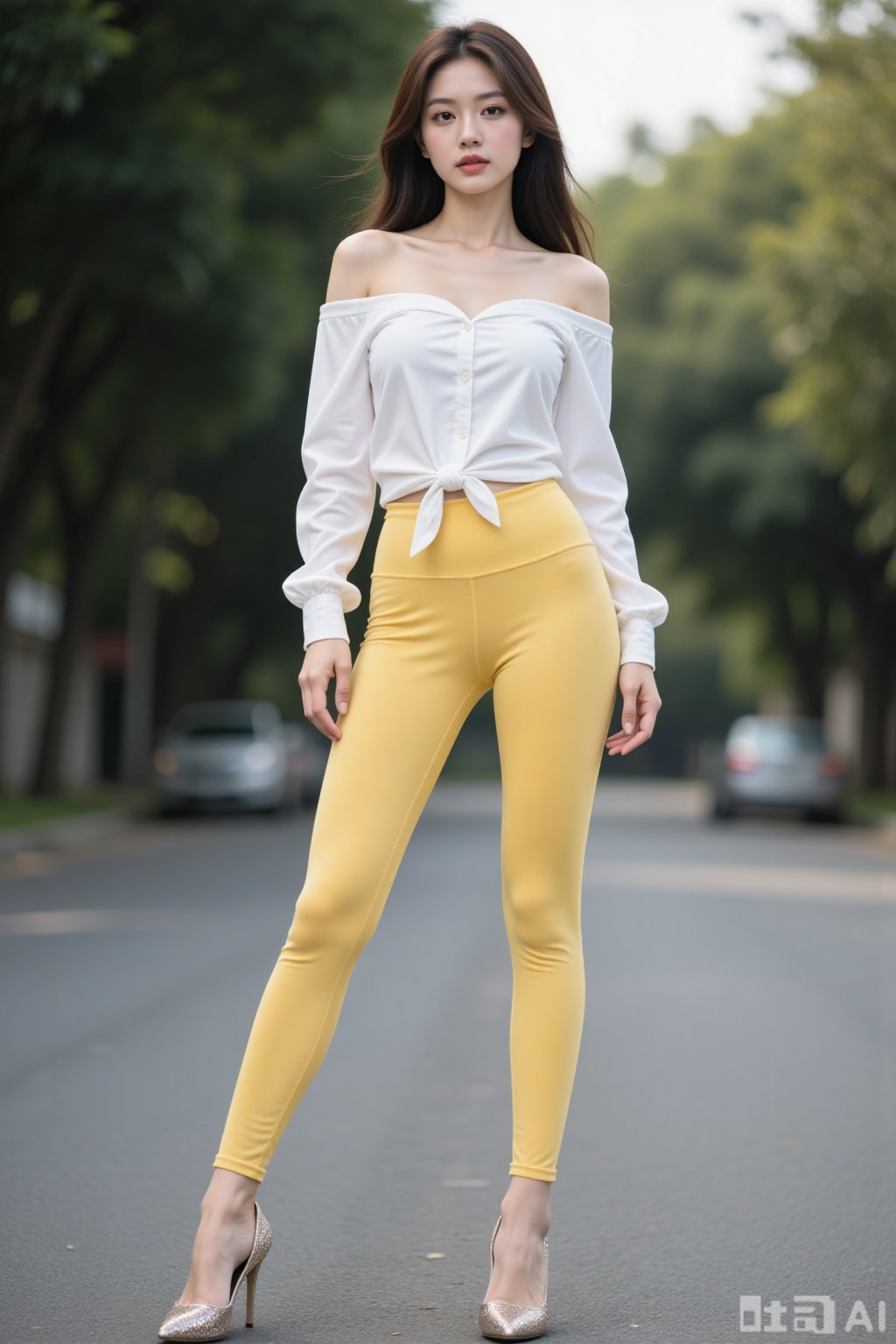 Realistic photo of a young woman,  fashionable hairstyle,  fair skin by Catherine甜 on Tensor.Art