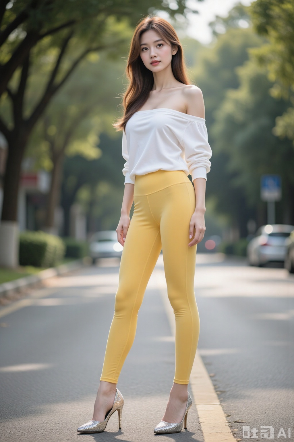 Realistic photo of a young woman,  fashionable hairstyle,  fair skin by Catherine甜 on Tensor.Art