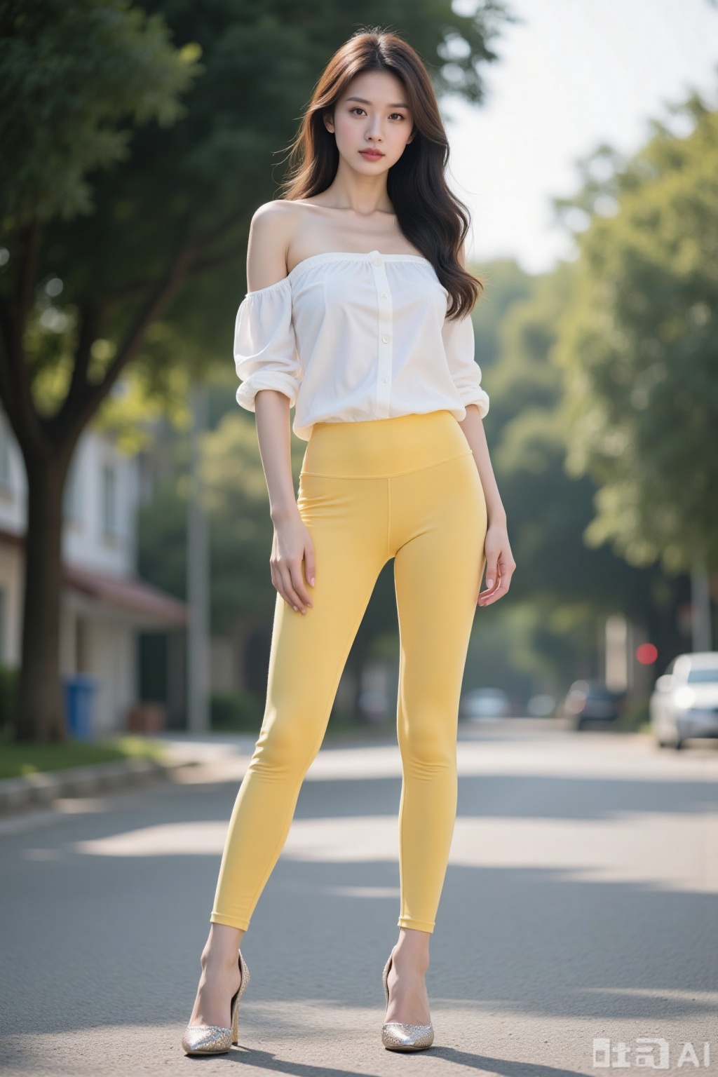 Realistic photo of a young woman,  fashionable hairstyle,  fair skin by Catherine甜 on Tensor.Art