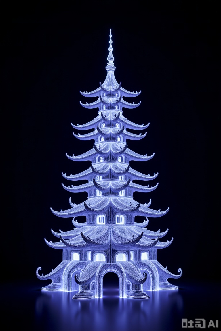 Famous architecture, Light art