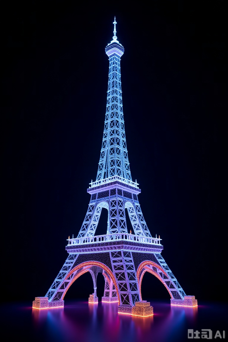 Famous architecture, Light art