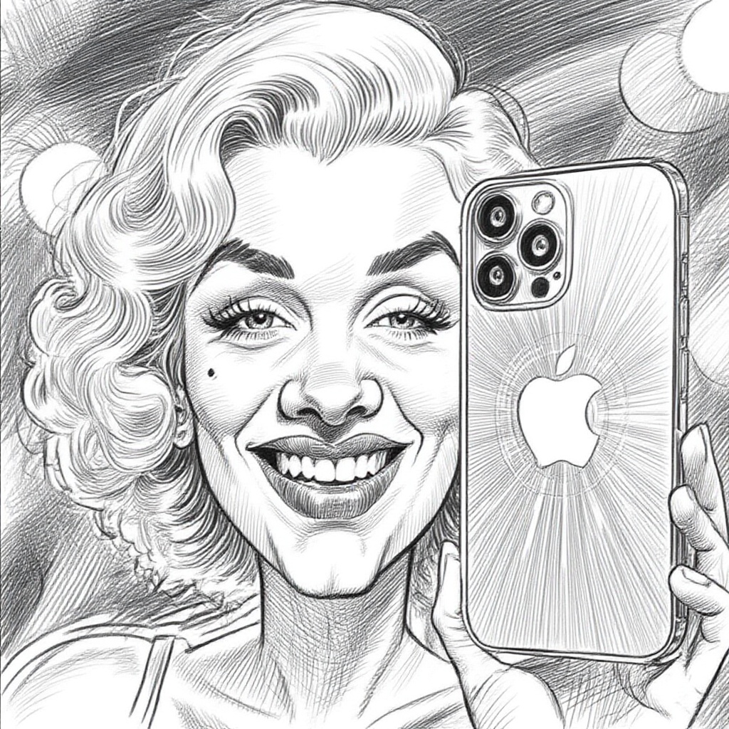 transform to caricature,  Black and white caricature portrait ,  pen and ink drawing on Tensor.Art