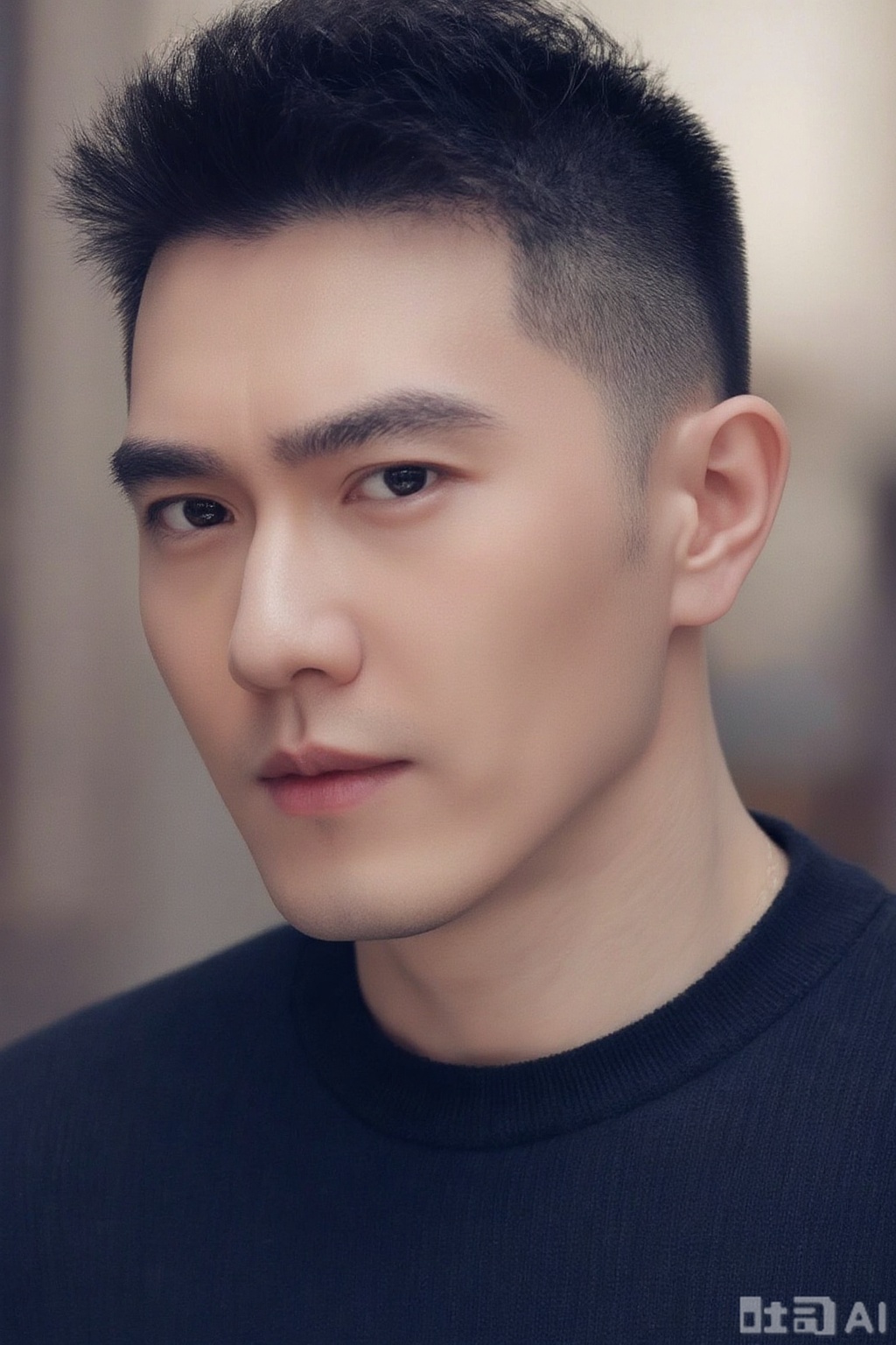 xnz,wjc,A man , shot with a Canon 5D Mark IV at f/1.8, 1/100s. The tone is elegant, with a slight retouch effect to highlight the portrait quality.