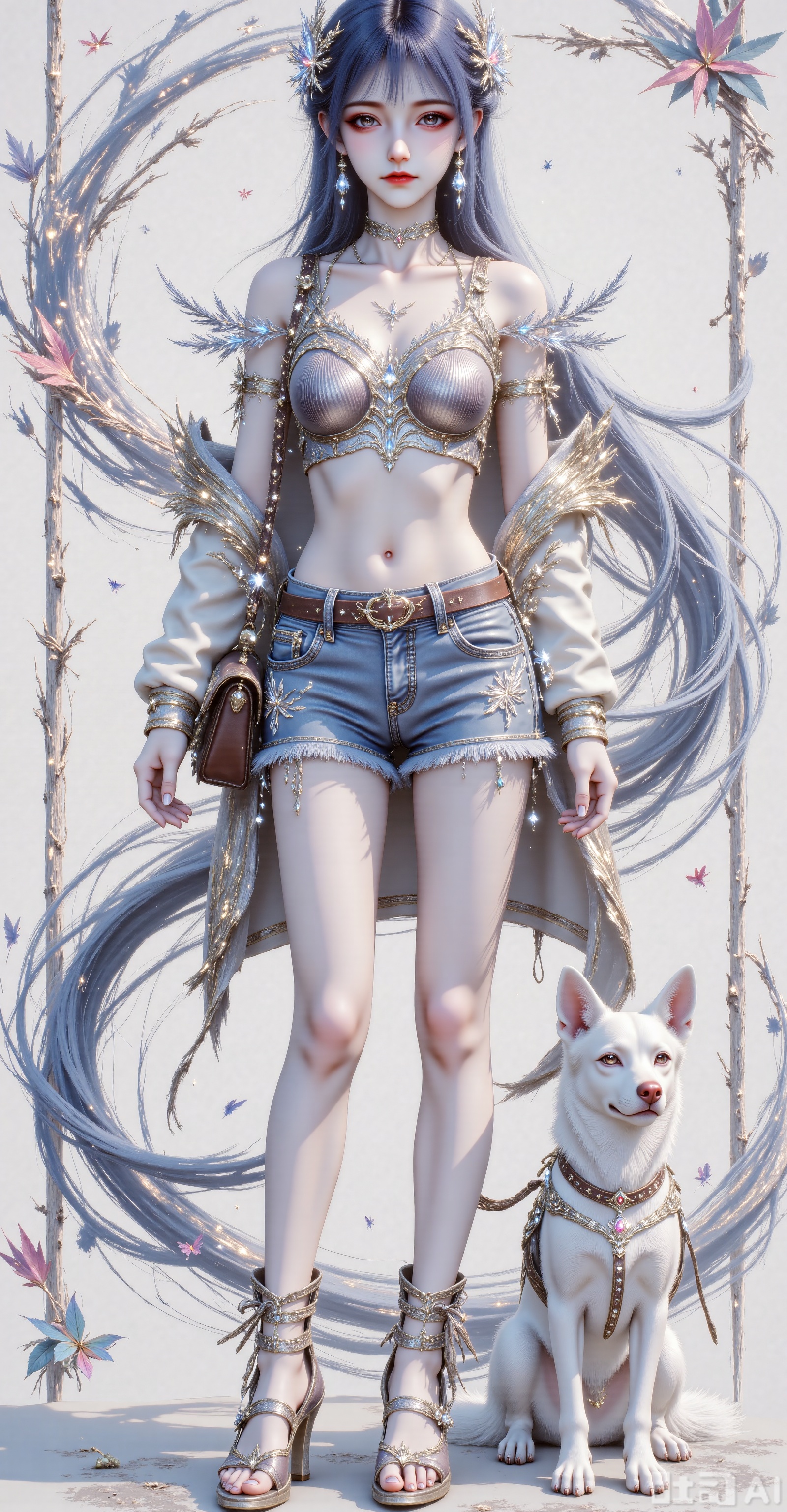 Slim figure,  standing posture,  long legs on Tensor.Art