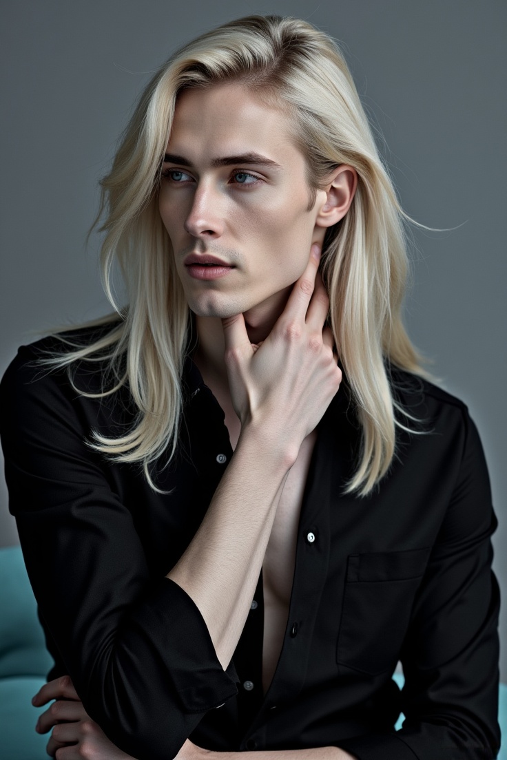 a masterpiece,  a semi-realistic. A studio portrait of a fair-skinned Caucasian man,  aged between 35 and 45 on Tensor.Art