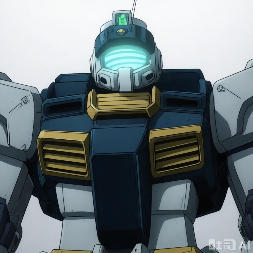 masterpiece, best quality,solo,((white background:1.2)),simple background,
looking at viewer,full_armor,superrobet,Gundam,machinery,no_humans,glowing,robot,mecha,science_fiction,strong contrast,mechanical buddy universe,RGM_79(tb_VER)