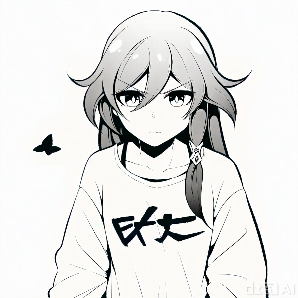 masterpiece, best quality,solo,((white background:1.2)),simple background,
looking at viewer,fu_hua,l,manga_ver,monochrome,greyscale