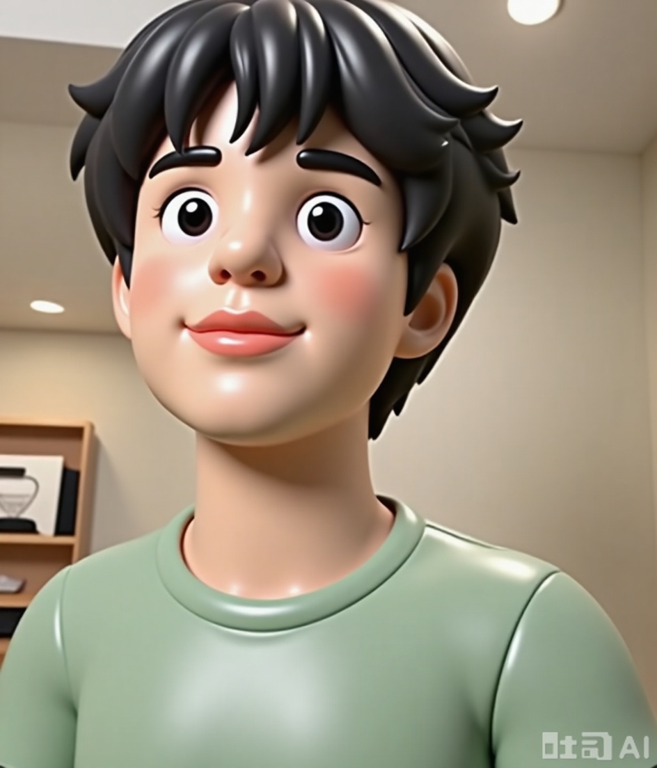 Transform the image into an inflated style