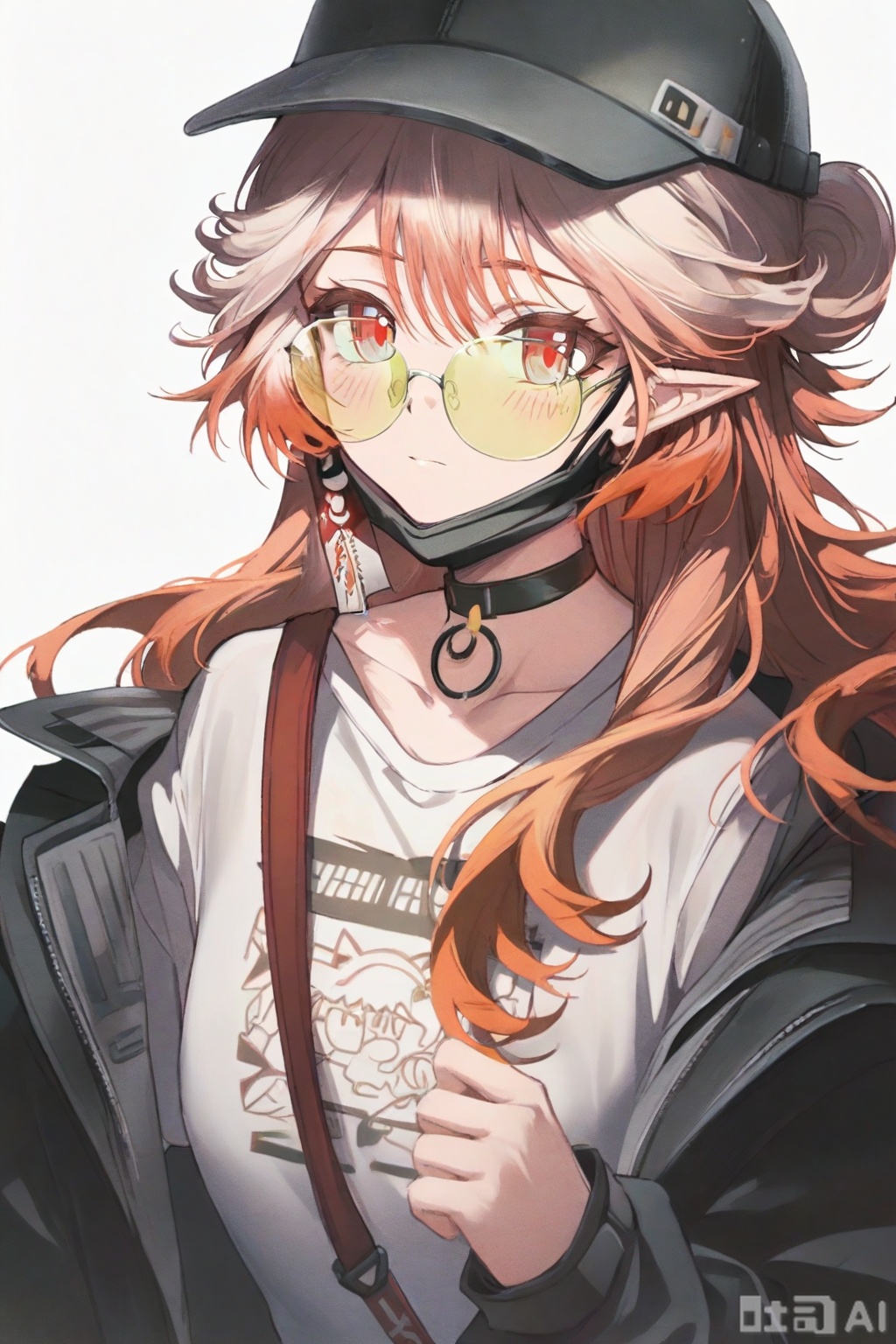 masterpiece, best quality,solo,((white background:1.2)),simple background,
looking at viewer,Haruka(arknights),long hair,bangs,red eyes,pink eyes,hair between eyes,white hair,multicolored hair,gradient hair,red hair,pink hair,gradient hair,orange hair