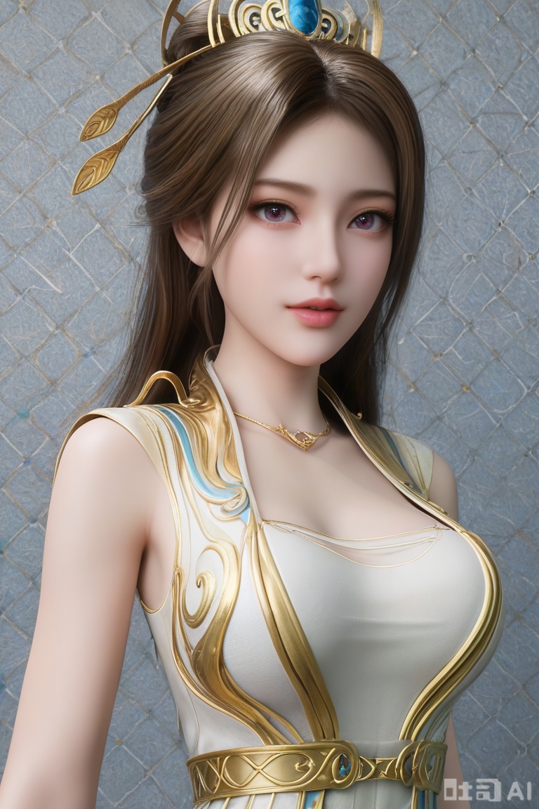 masterpiece,highres,3D Model,upper body,
 
1girl,solo,pov,yuqing,brown hair,,long hair,brown eyes,big breasts, super long legs,),dress,jewelry,,looking at viewer,Model figure, slender figure,,

,masterpiece, best quality, amazing quality, very aesthetic, , newest, ,high detailed skin,(detailed skin:1.1), intricate details, ,detailed background,yaoxi,realistic,2.5D,photorealistic