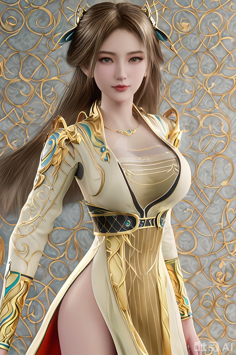 masterpiece,highres,3D Model,upper body,
 
1girl,solo,pov,yuqing,brown hair,,long hair,brown eyes,big breasts, super long legs,),dress,jewelry,,looking at viewer,Model figure, slender figure,,

,masterpiece, best quality, amazing quality, very aesthetic, , newest, ,high detailed skin,(detailed skin:1.1), intricate details, ,detailed background,yaoxi,realistic,2.5D,photorealistic