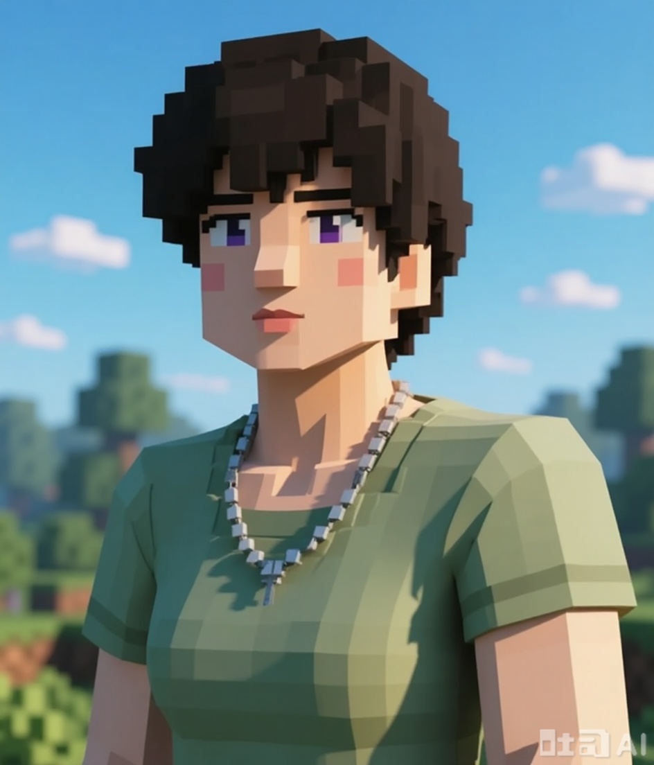 Convert the image into a pixel world style
