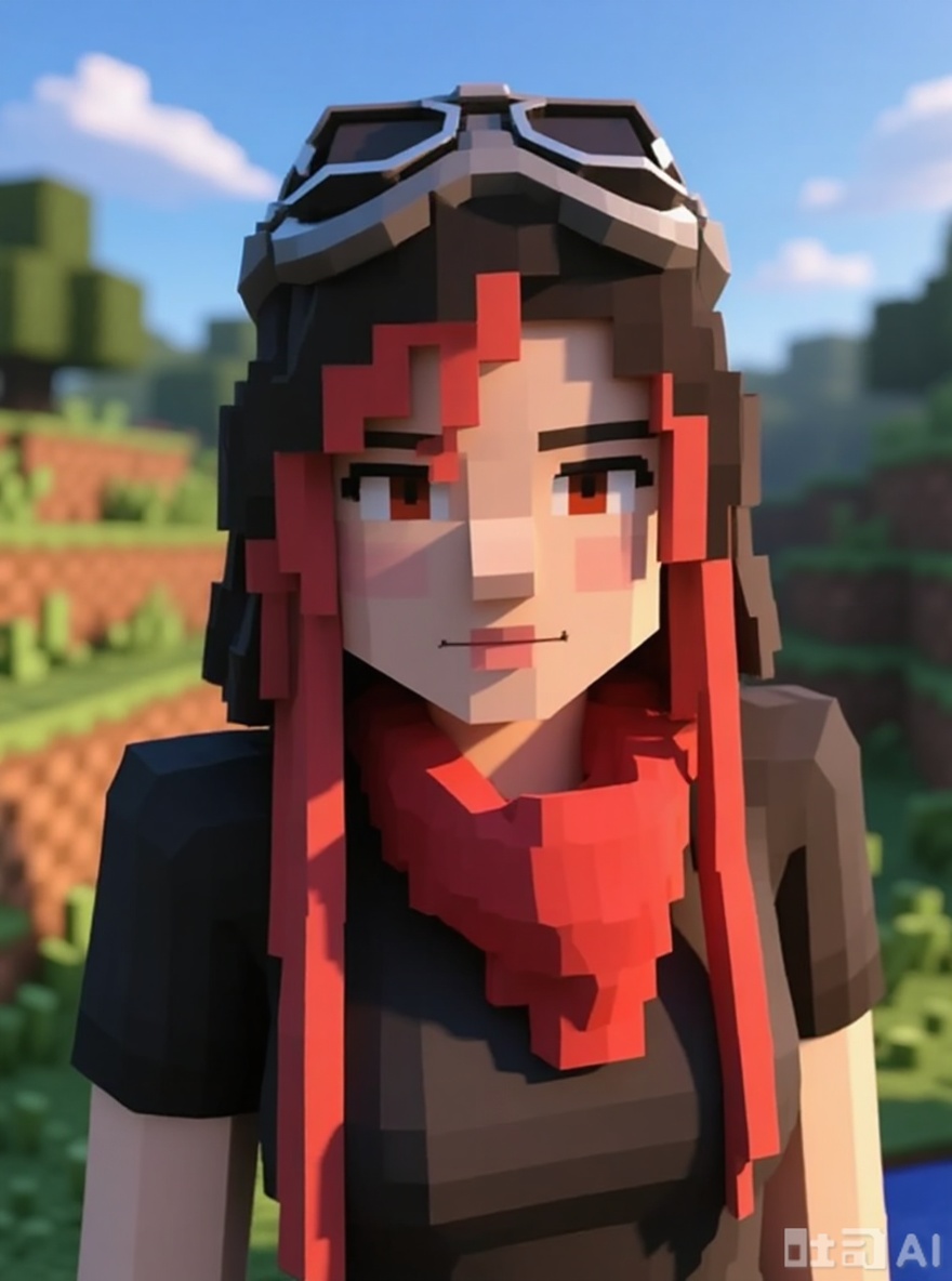 Convert the image into a pixel world style