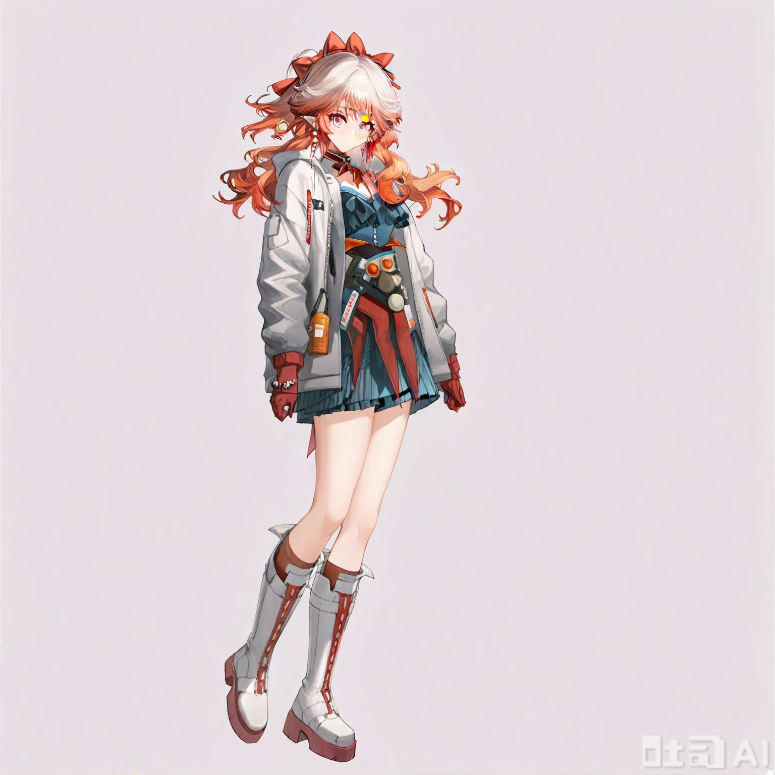 masterpiece, best quality,solo,((white background:1.2)),simple background,
looking at viewer,Haruka(arknights),long hair,bangs,red eyes,pink eyes,hair between eyes,white hair,multicolored hair,gradient hair,red hair,pink hair,gradient hair,orange hair
