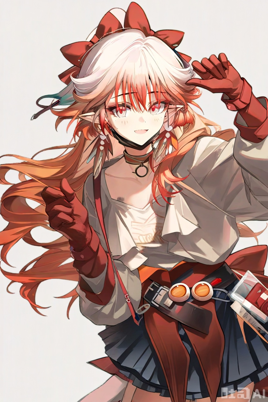 masterpiece, best quality,solo,((white background:1.2)),simple background,
looking at viewer,Haruka(arknights),long hair,bangs,red eyes,pink eyes,hair between eyes,white hair,multicolored hair,gradient hair,red hair,pink hair,gradient hair,orange hair
