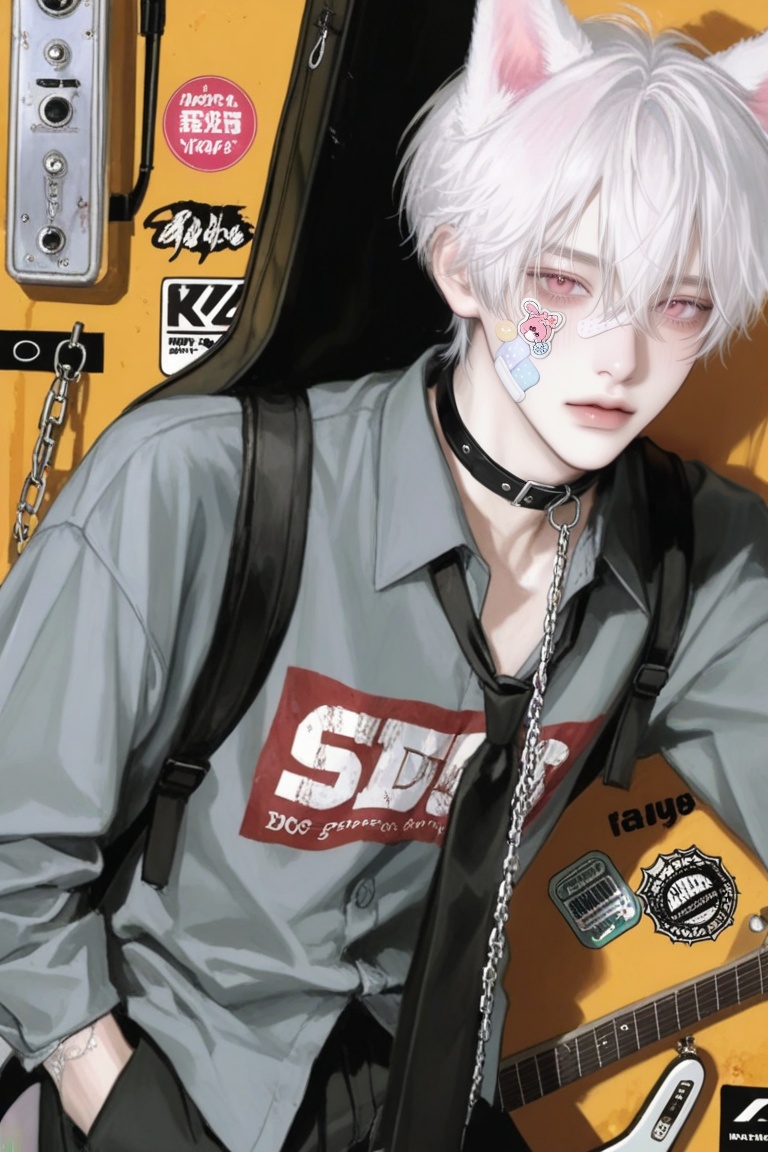 solo,  looking at viewer,  short hair on Tensor.Art
