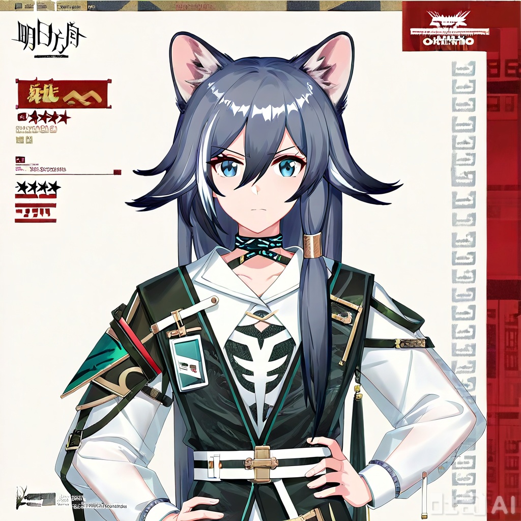 masterpiece, best quality,solo,((white background:1.2)),simple background,
looking at viewer,,fu_hua,game_cg_style,arknights_style,logo,pose,official alternate costume,character name,chinese text,copyright name,